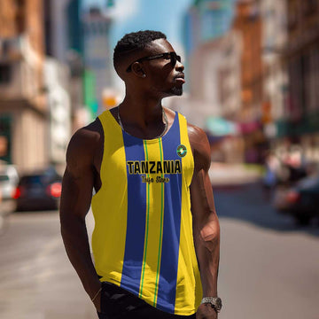 Custom Afro Tanzania Football Men Tank Top We Are Champions LT15