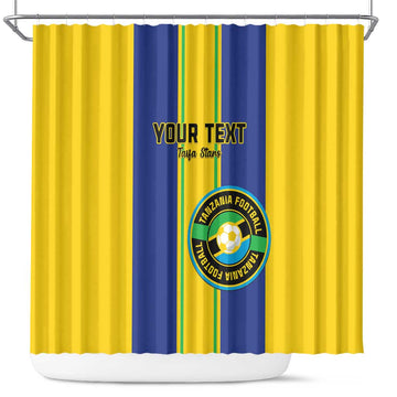 Custom Tanzania Football Shower Curtain Sporty Style LT15