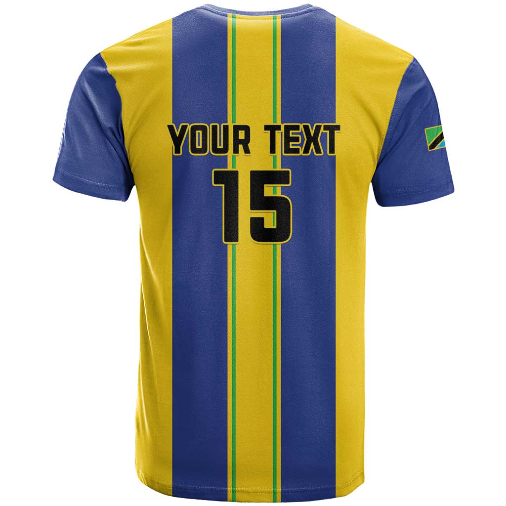 Custom Afro Tanzania Football T shirt We Are Champions LT15