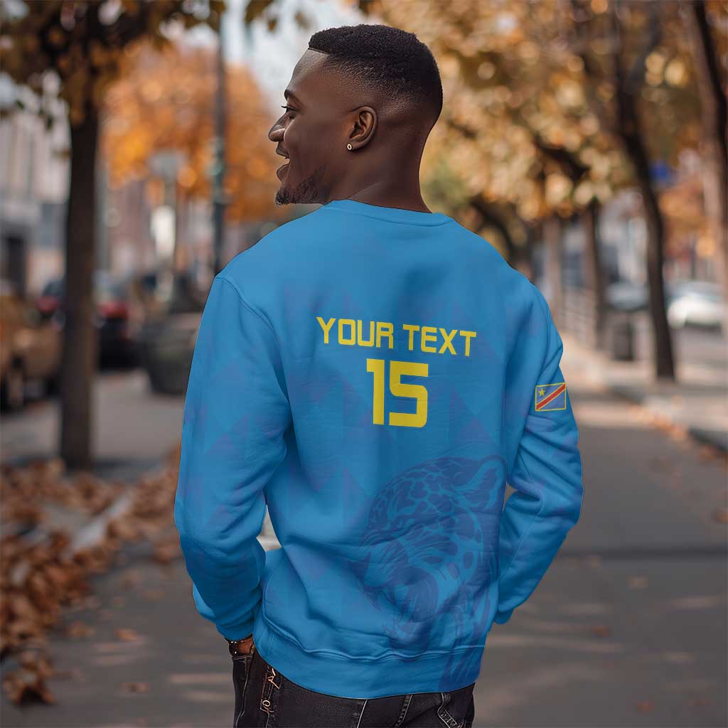 DR Congo Football Custom Sweatshirt Go Champions LT15
