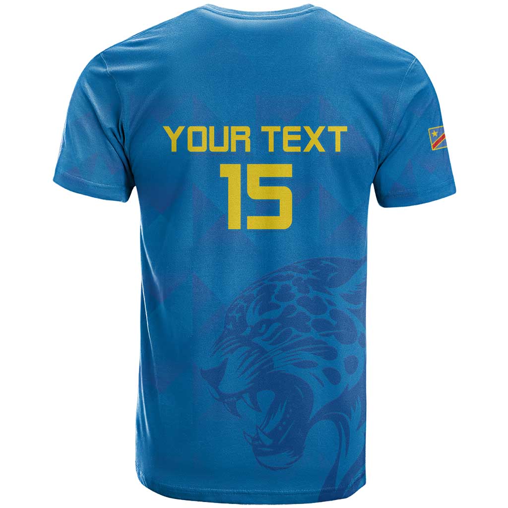 DR Congo Football Custom T shirt Go Champions LT15