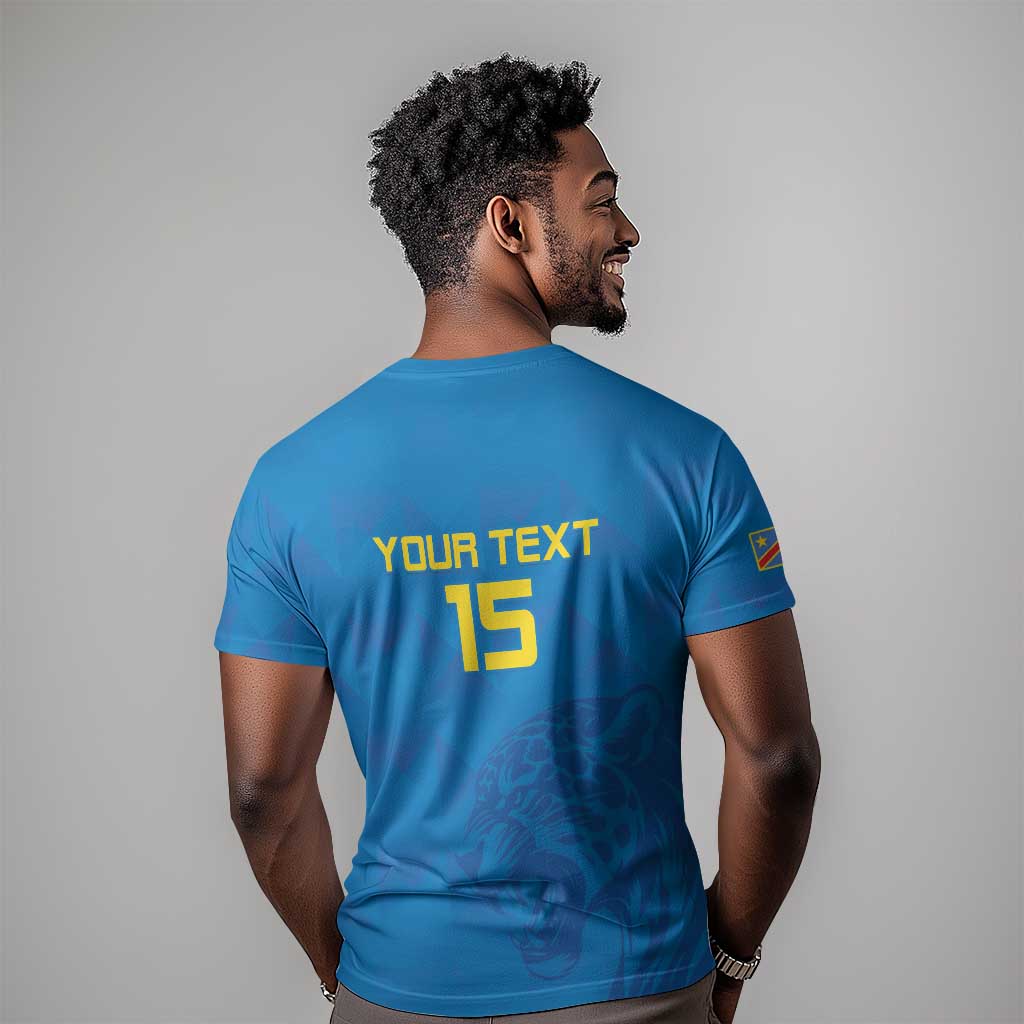 DR Congo Football Custom T shirt Go Champions LT15