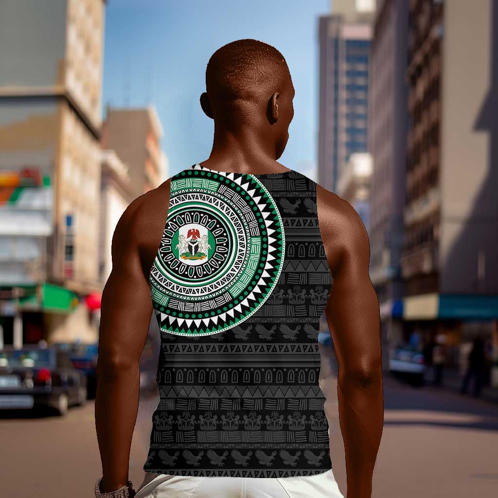 Nigeria African Tribal Pattern Men Tank Top Chest Arm Tattoo LT15