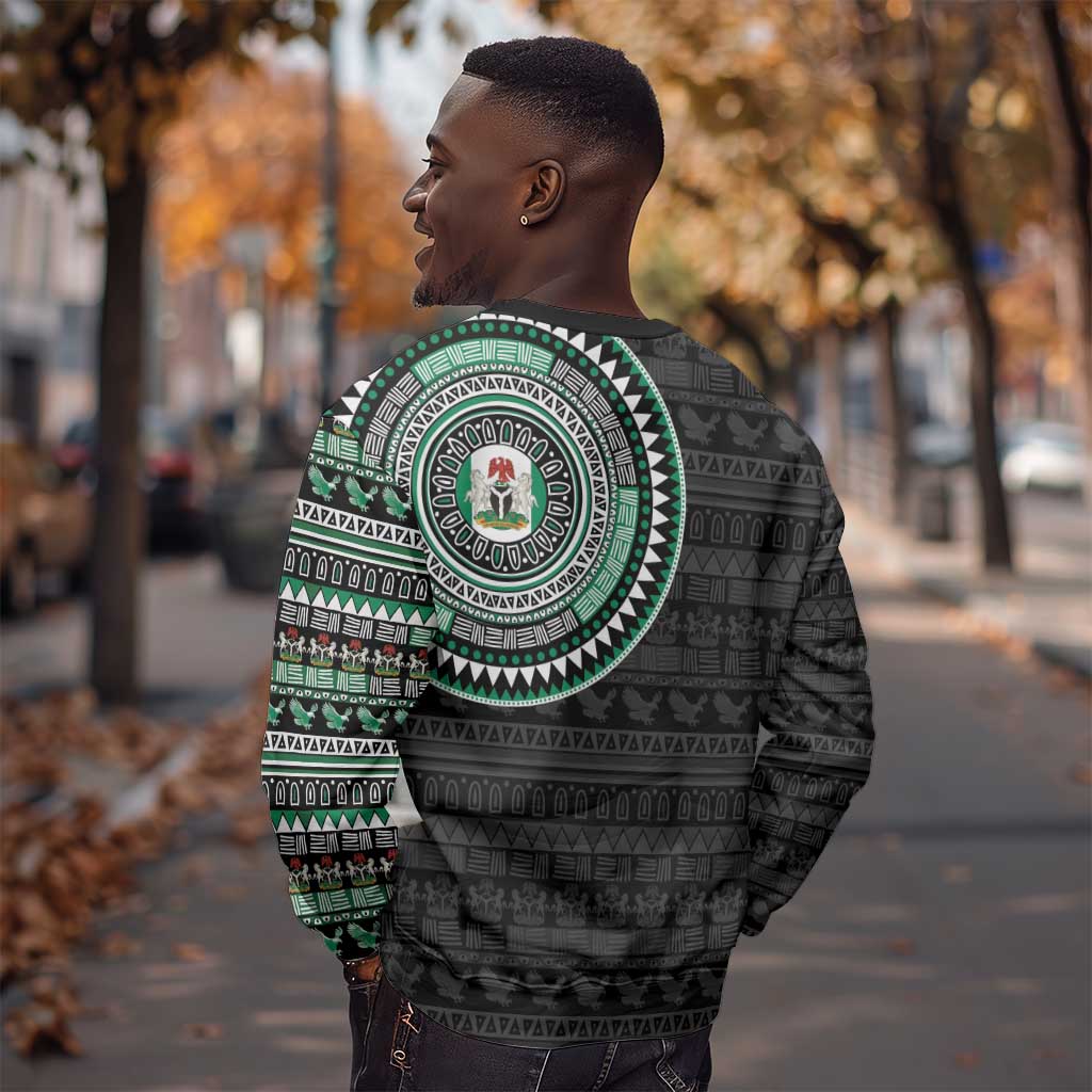 Nigeria African Tribal Pattern Sweatshirt Chest Arm Tattoo LT15