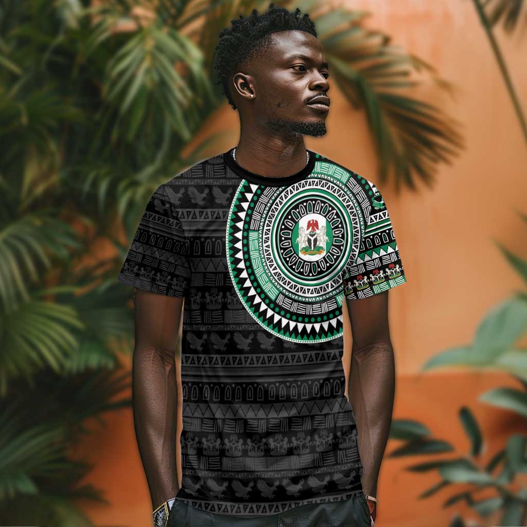 Nigeria African Tribal Pattern T shirt Chest Arm Tattoo LT15