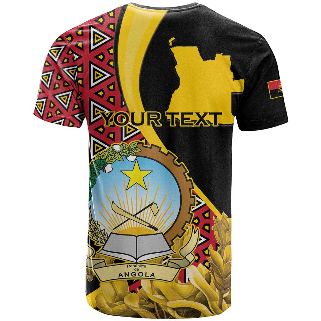 Personalized República de Angola T shirt Coat Of Arms With Map LT15