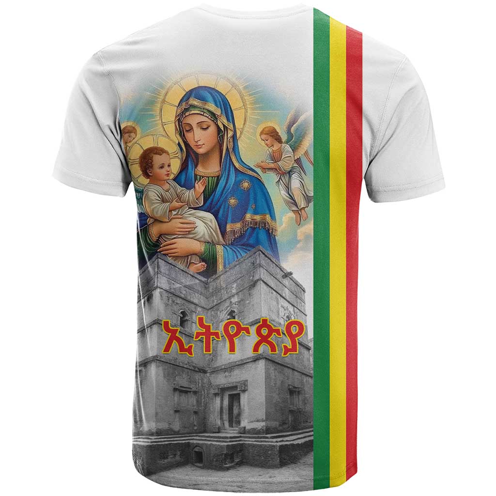 Melkam Gena Ethiopia T shirt Saint Mary Lalibela Churches LT15