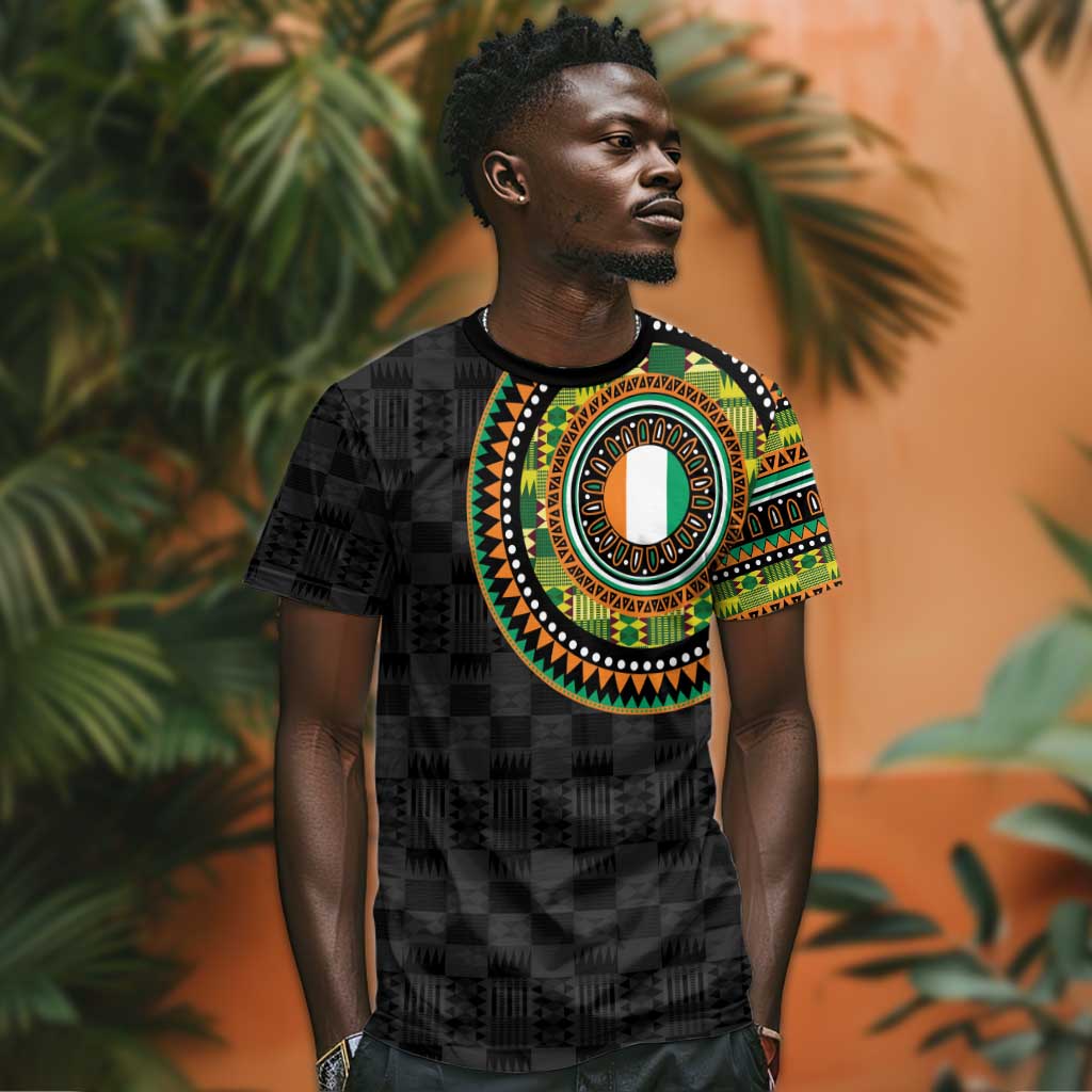 Ivory Coast African Tribal Pattern T shirt Chest Arm Tattoo LT15