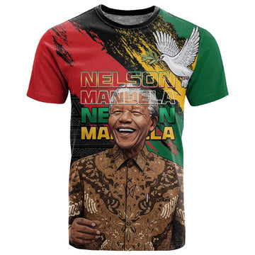 Nelson Mandela Day T shirt Pan African Flag LT15