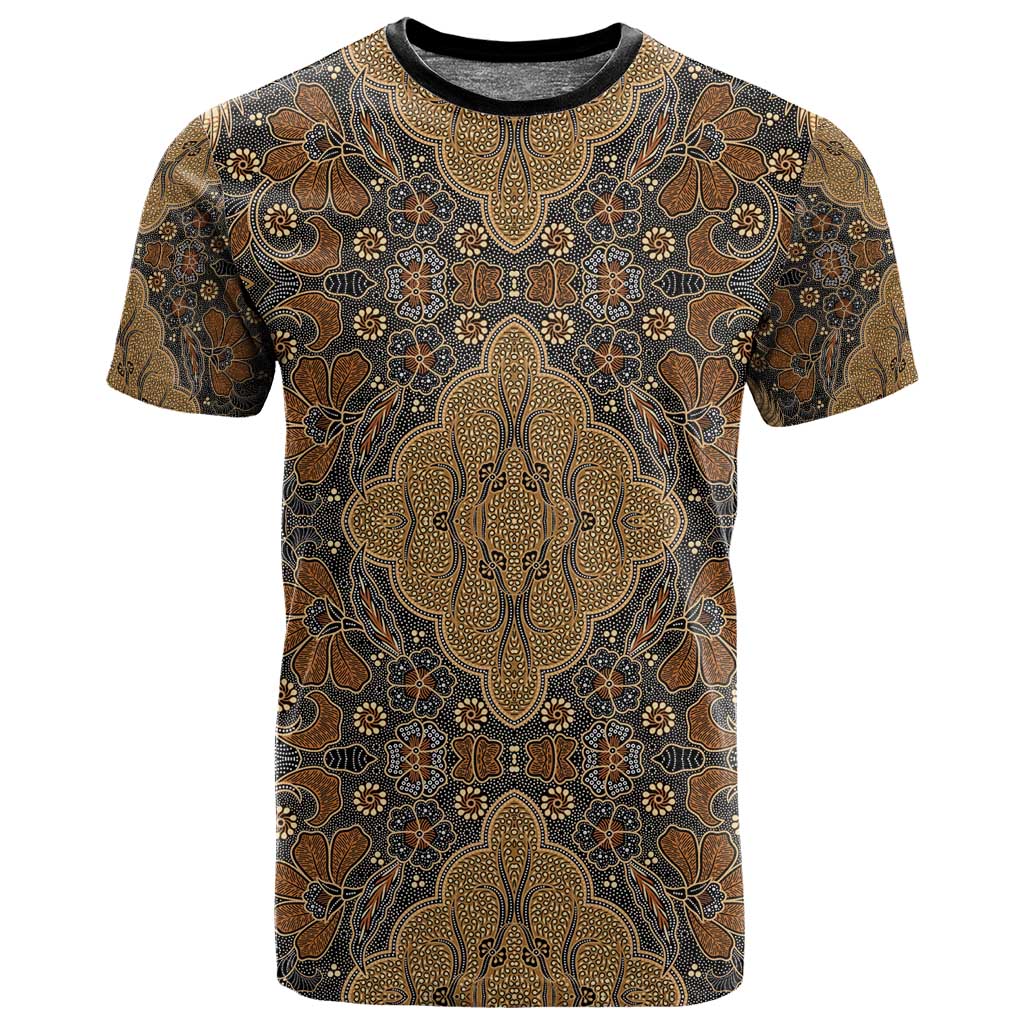 Madiba Nelson Mandela Batik T shirt Earthy Brown Indonesia Heritage LT15