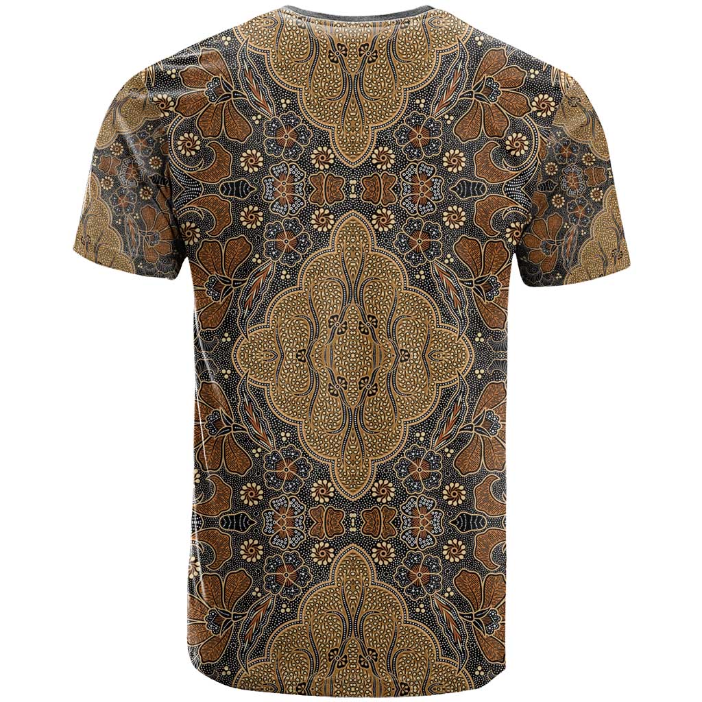 Madiba Nelson Mandela Batik T shirt Earthy Brown Indonesia Heritage LT15