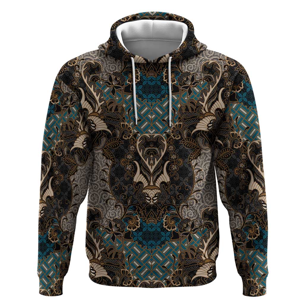 Madiba Nelson Mandela Hoodie Indonesia Batik Black LT15