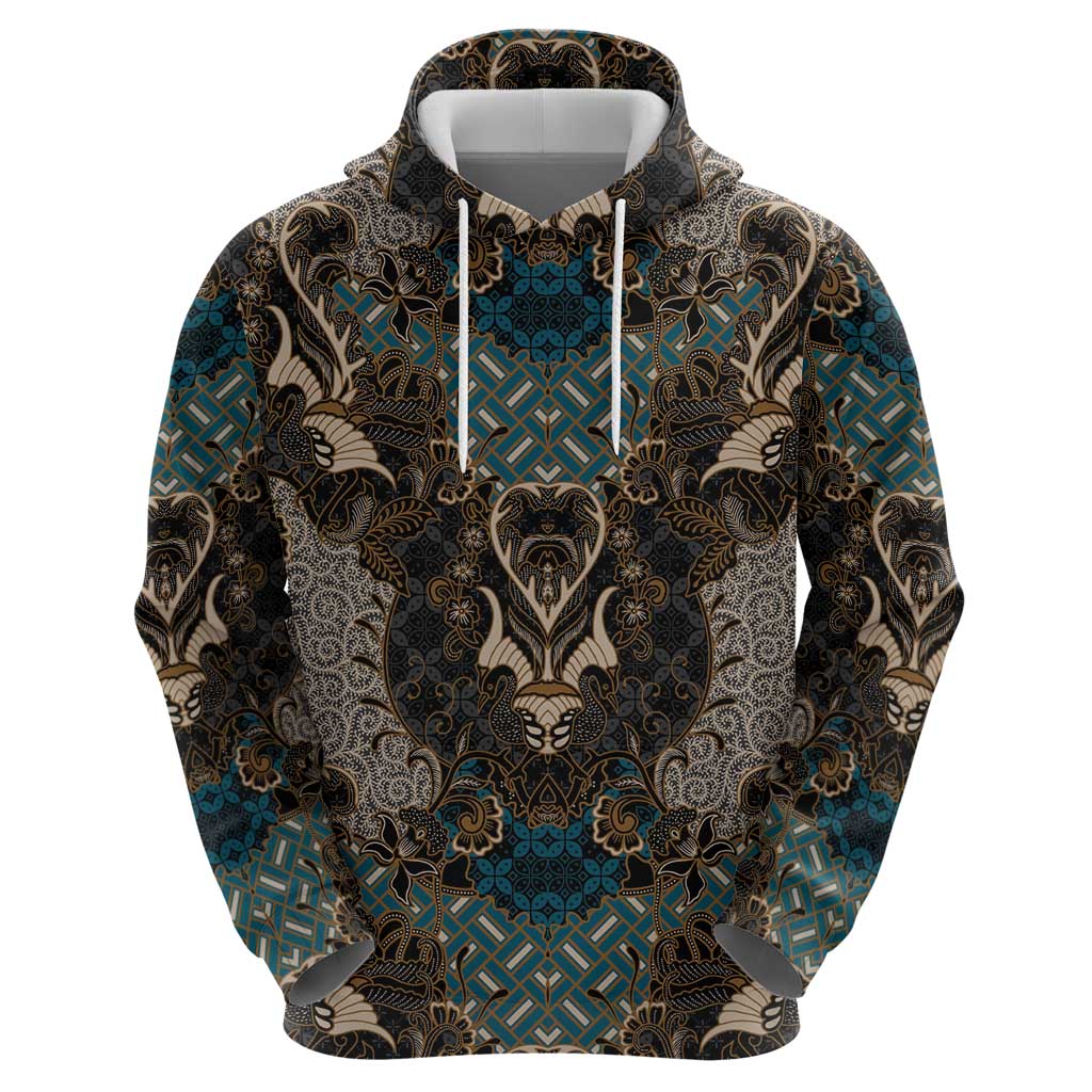 Madiba Nelson Mandela Hoodie Indonesia Batik Black LT15