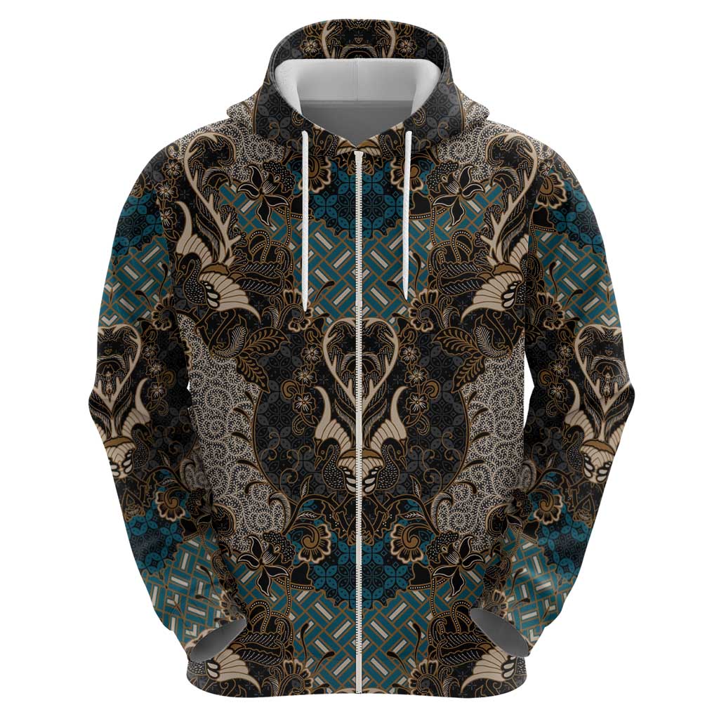 Madiba Nelson Mandela Hoodie Indonesia Batik Black LT15
