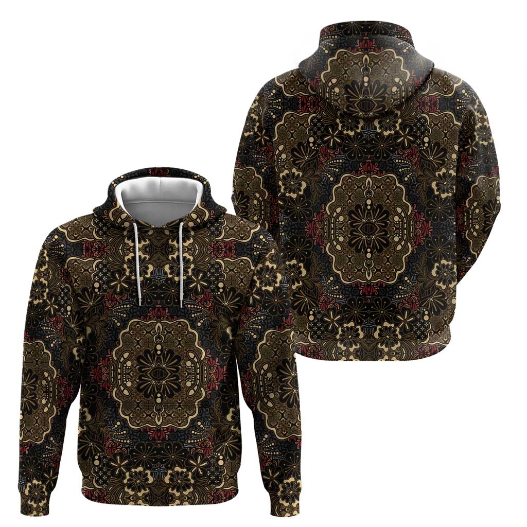 Indonesia Javanese Batik Hoodie Nelson Mandela Madiba Vintage Style LT15