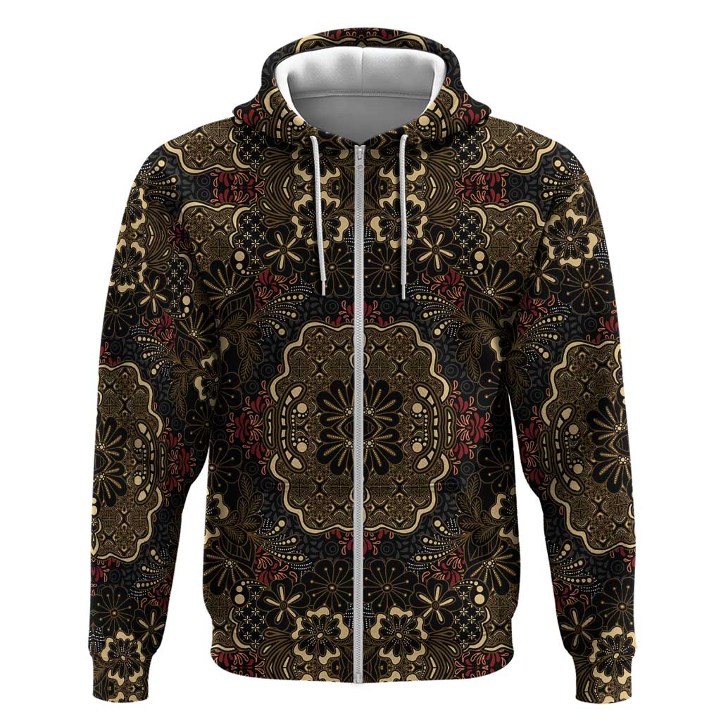 Indonesia Javanese Batik Hoodie Nelson Mandela Madiba Vintage Style LT15