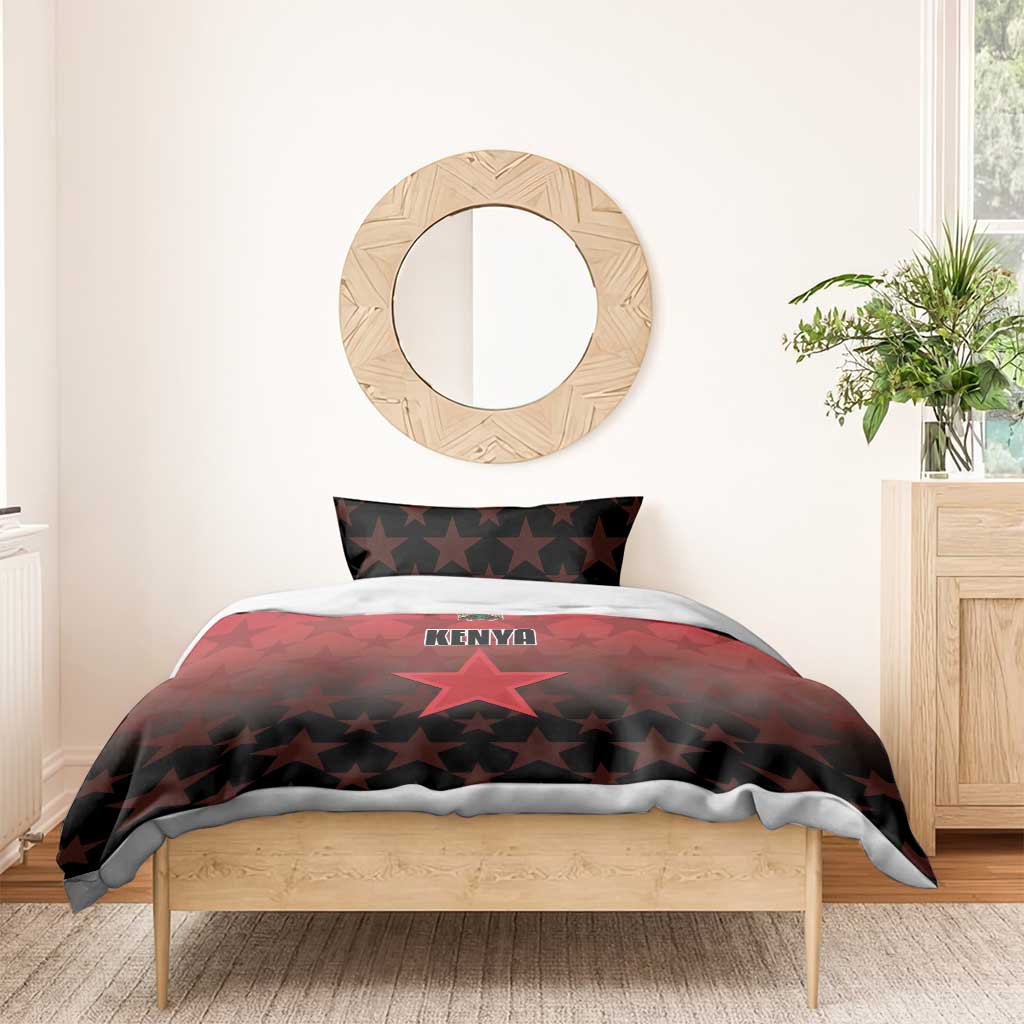 Kenya Football Bedding Set Harambee Harambee Stars - Red Jersey LT15