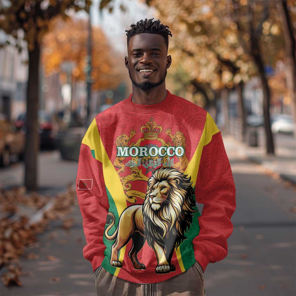 Personalised Morocco Sweatshirt Barbary Lion - Proclamation Day LT15