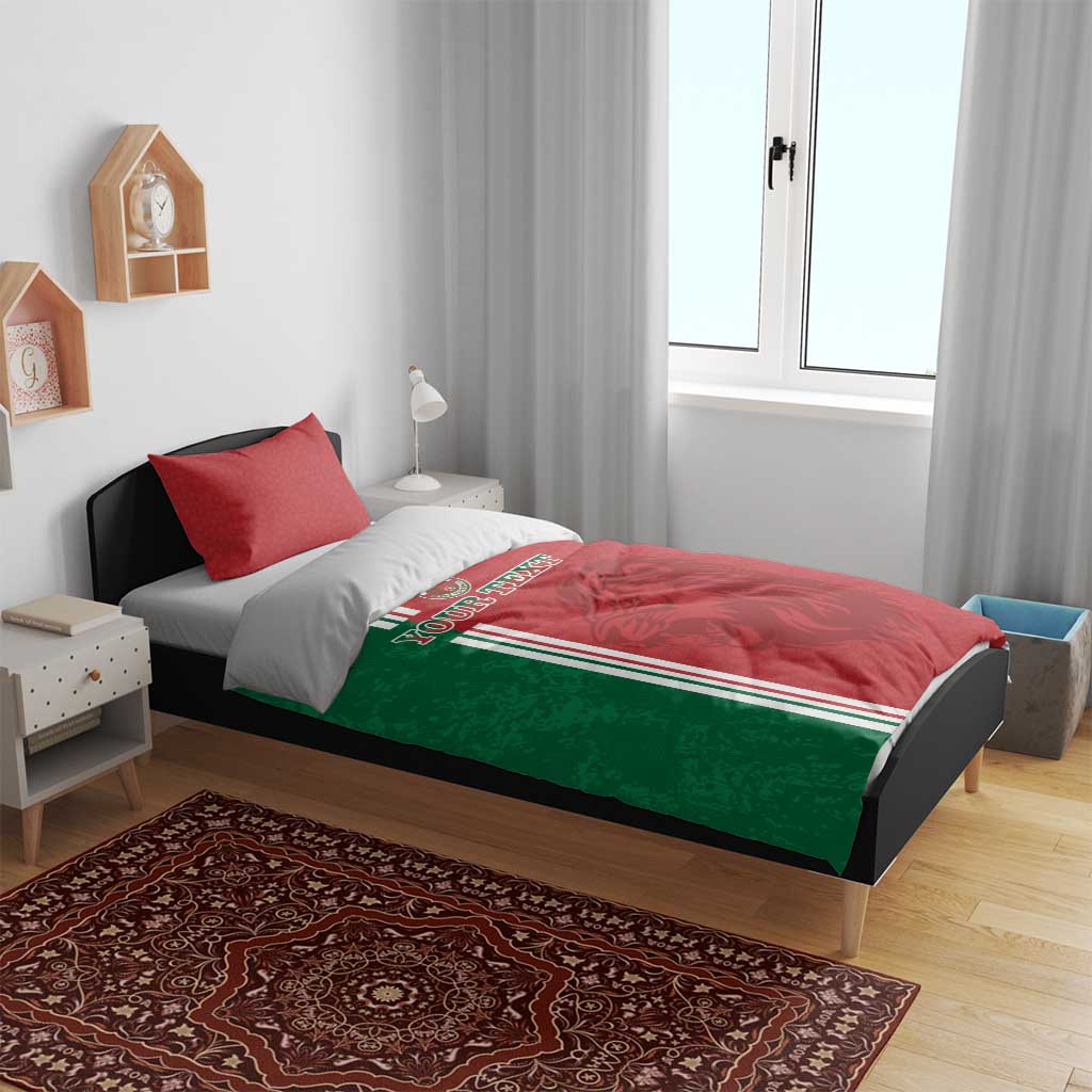 Custom Afro Morocco Football Bedding Set With Islamic Pattern LT15