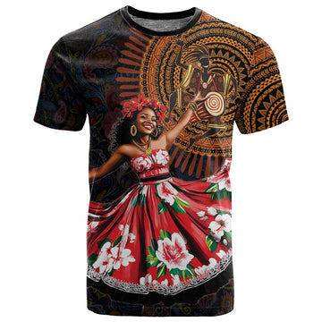 Ladies Sega Dance T shirt Paisley Mix African Pattern LT15