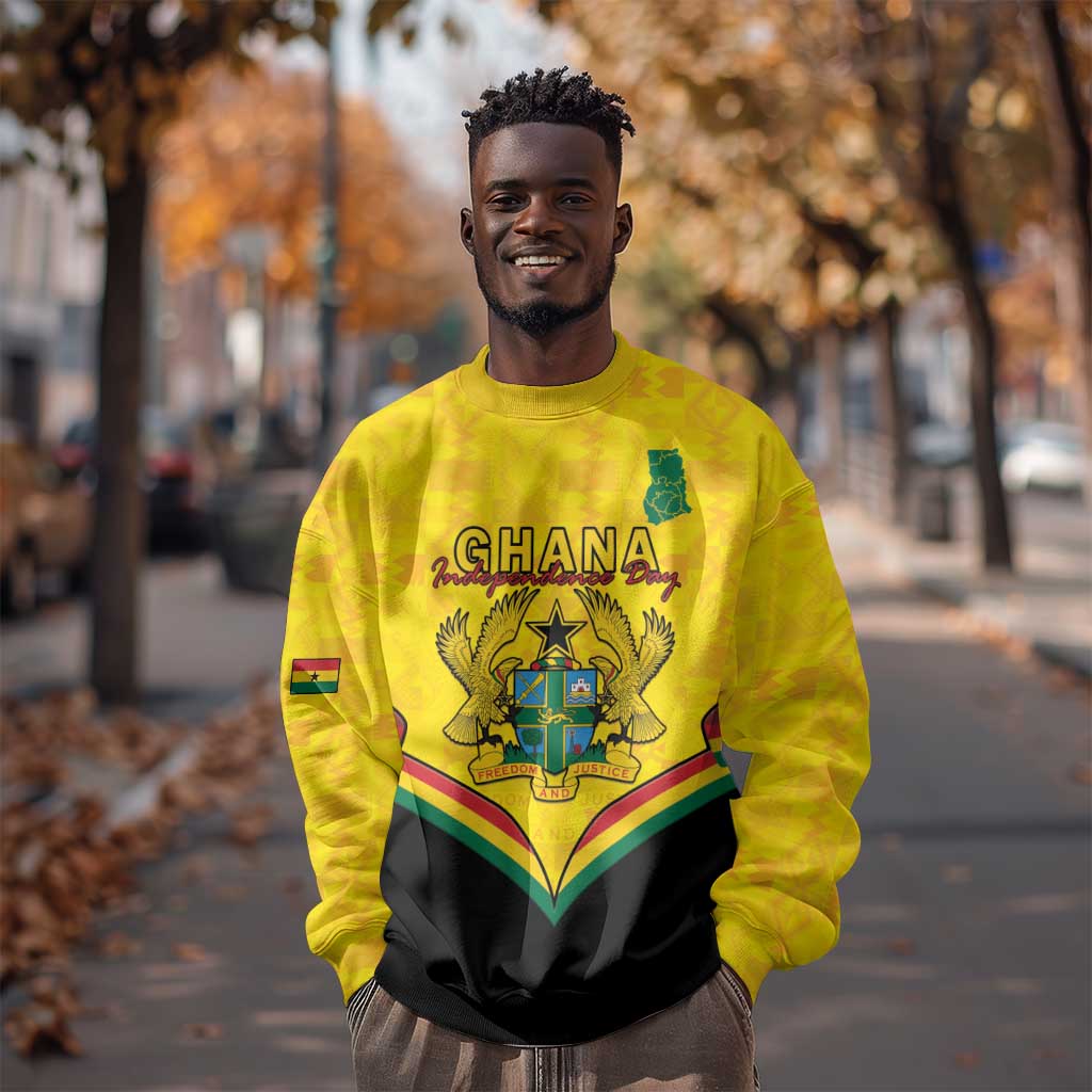 Personalised Afro Ghana Sweatshirt 68th Anniversary Independence LT15