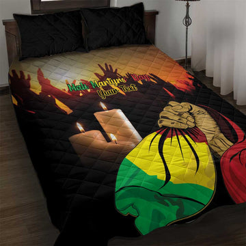 Personalised Proud Mali Martyrs Day In Memory Quilt Bed Set LT15