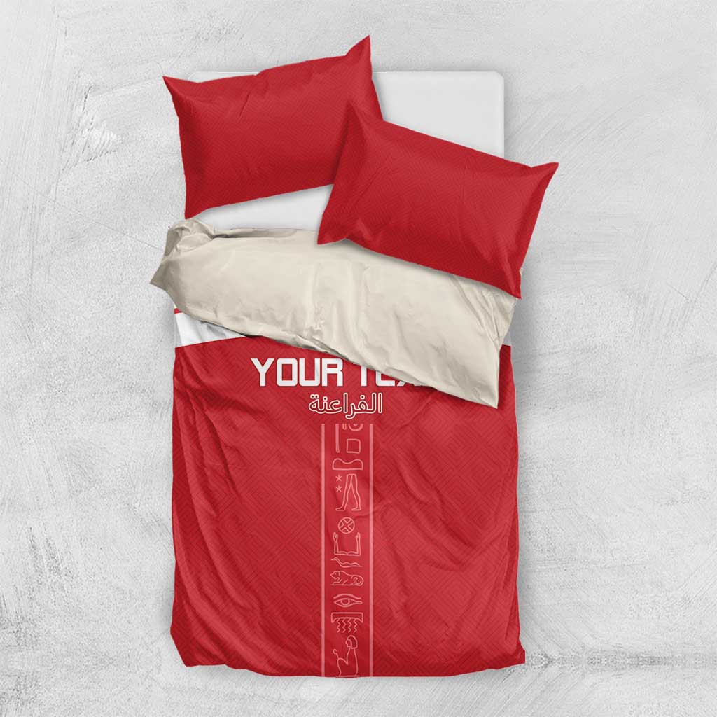 Egyptian Football Custom Bedding Set Yalla Masr - Red Ver LT15