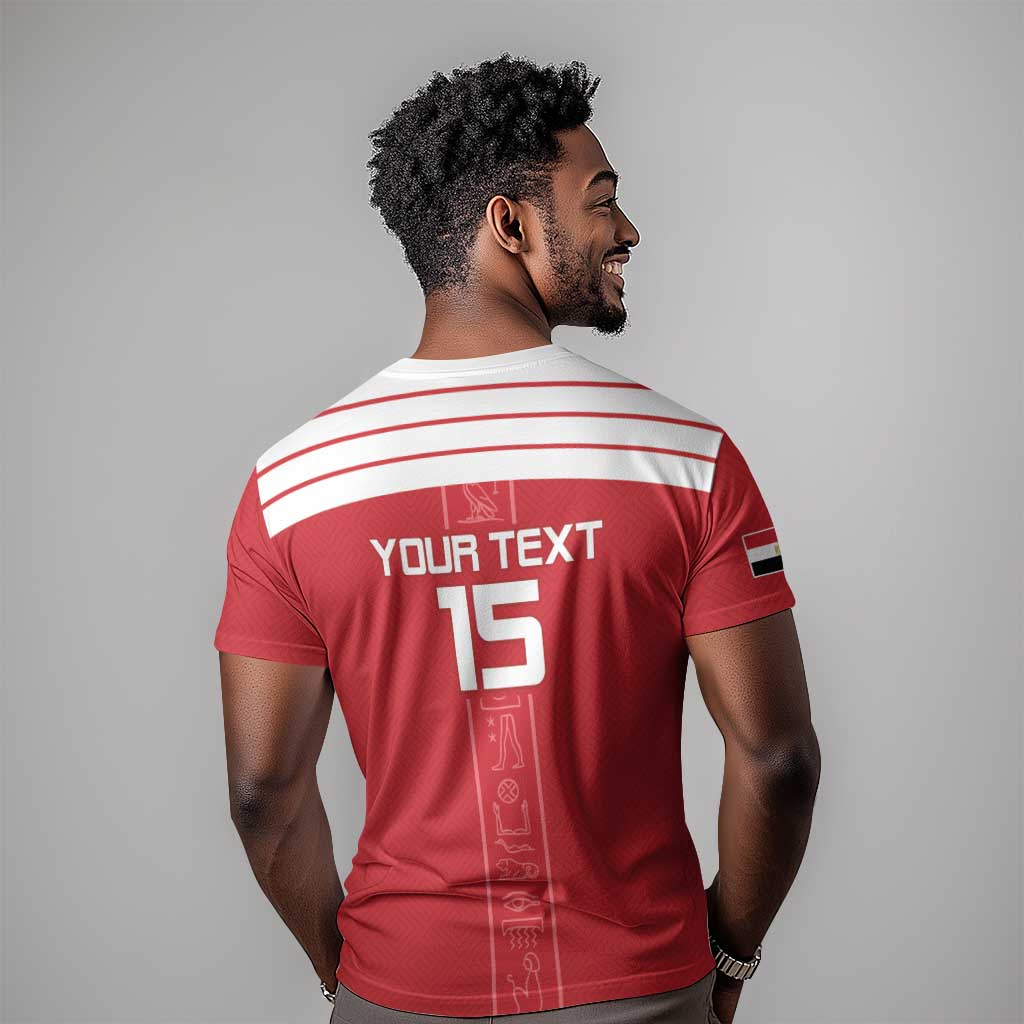 Egyptian Football Custom T shirt Yalla Masr - Red Ver LT15