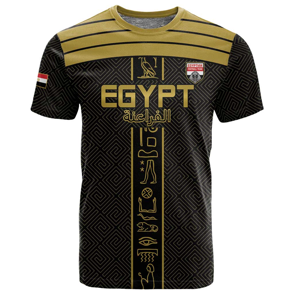 Egyptian Football Custom T shirt Yalla Masr - Black Ver LT15