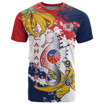 Département de Mayotte T shirt Ra Hachiri 976 Map With Ylang Ylang LT15