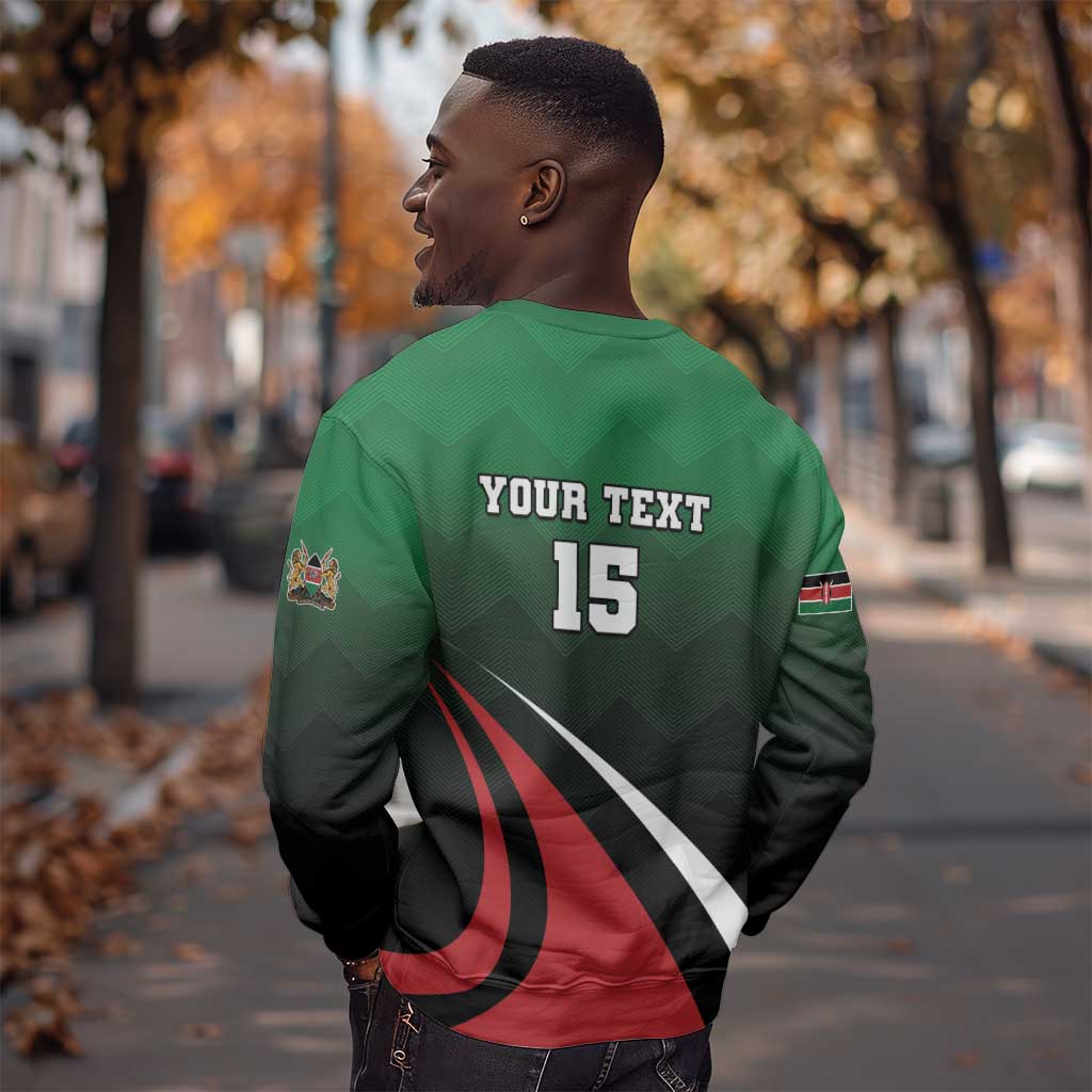 Kenya Rugby Custom Sweatshirt Simbas Mascot - Sporty Style LT15