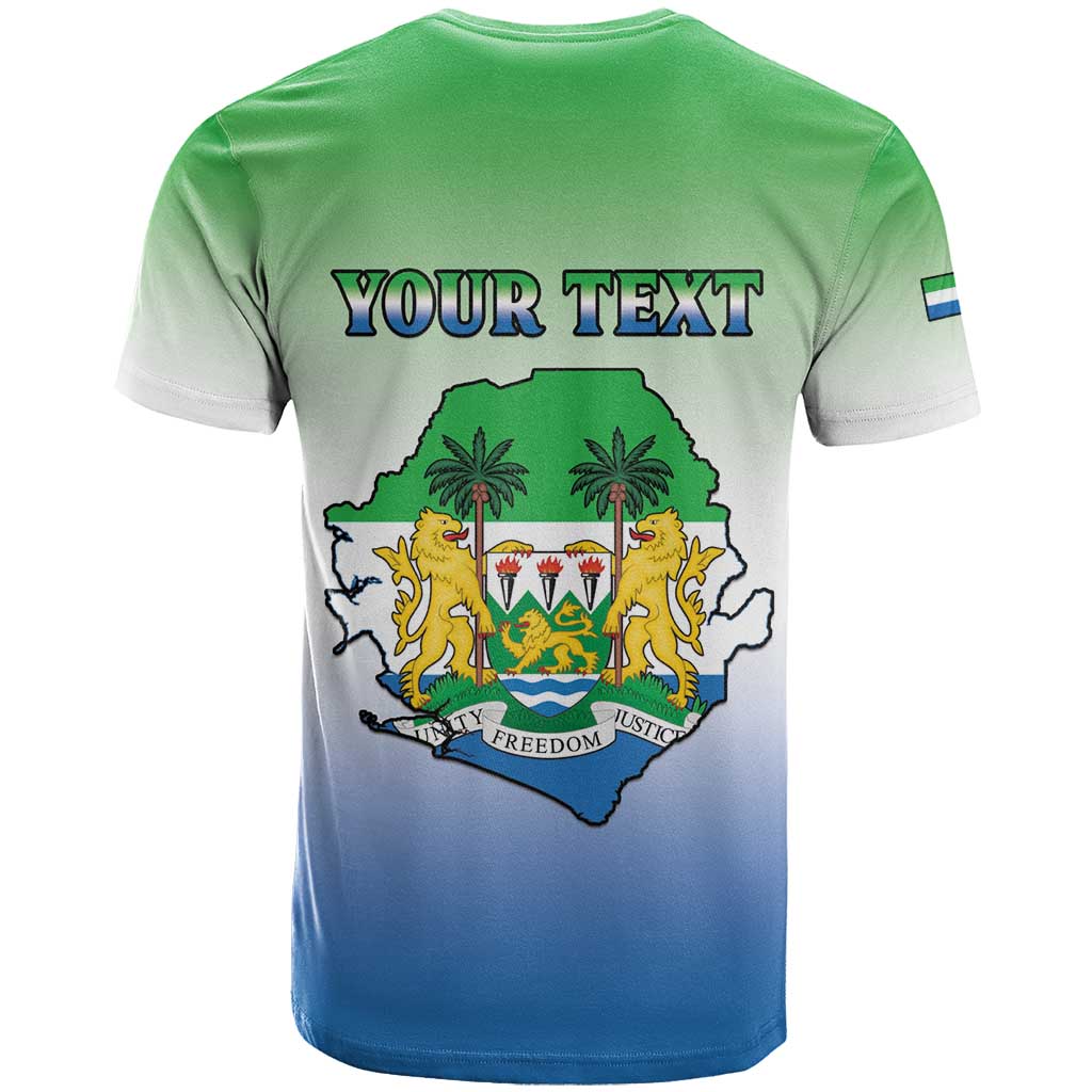 Personalised Sierra Leone Independence Day T shirt Coat Of Arms Flag Map LT15