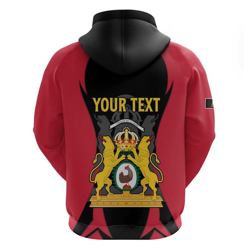 Personalised Empire d'Hayiti Hoodie Haiti First Empire Flag Style LT15