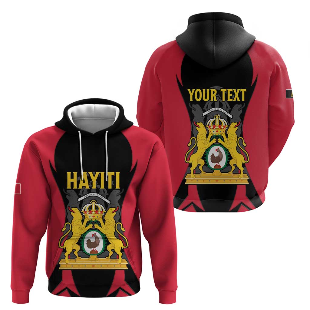 Personalised Empire d'Hayiti Hoodie Haiti First Empire Flag Style LT15