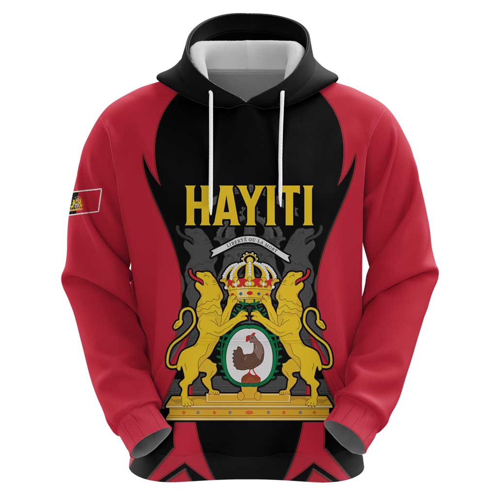 Personalised Empire d'Hayiti Hoodie Haiti First Empire Flag Style LT15