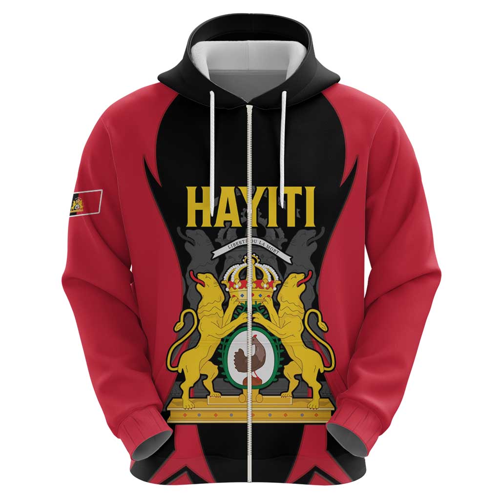 Personalised Empire d'Hayiti Hoodie Haiti First Empire Flag Style LT15