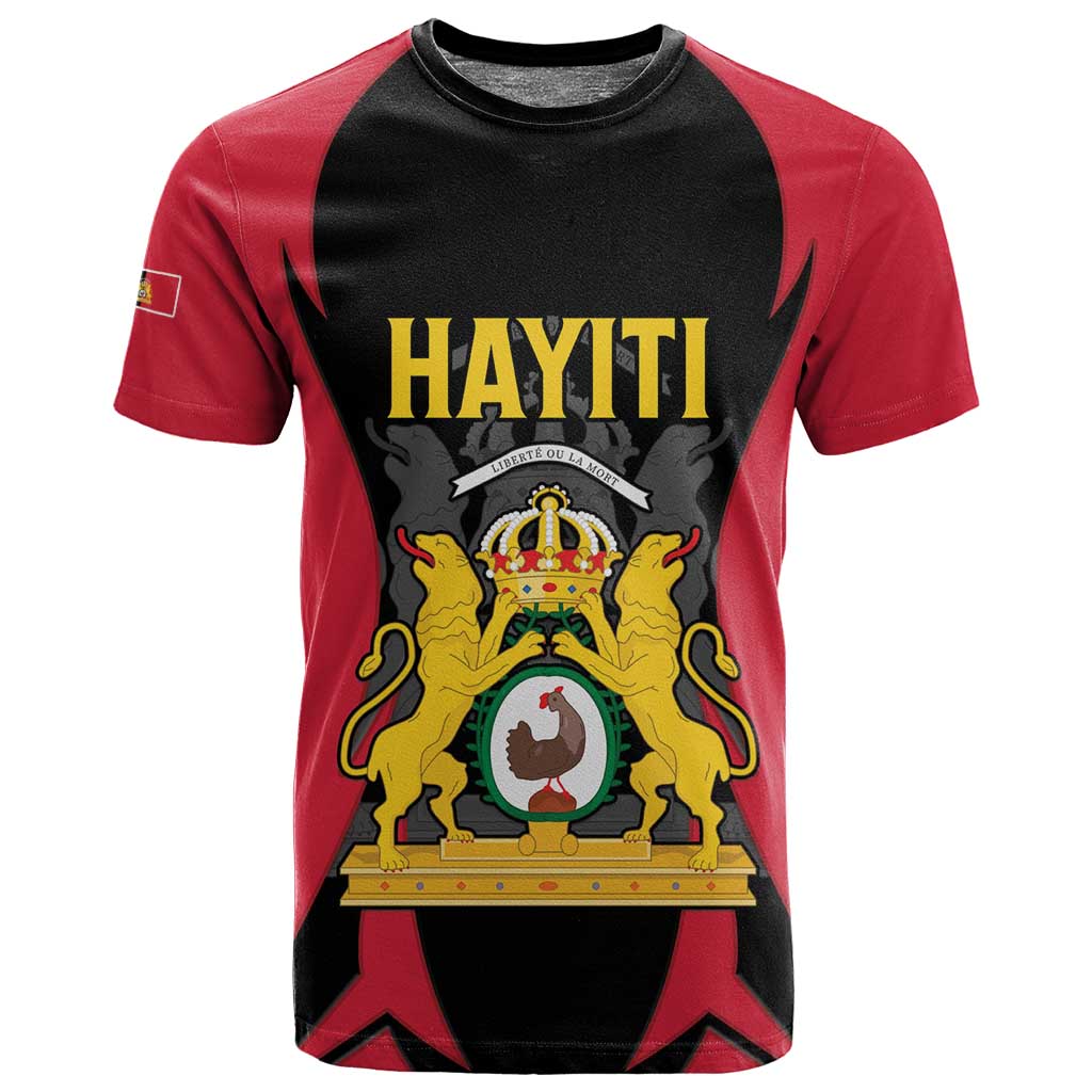 Personalised First Empire Of Haiti T shirt Coat Of Arms Sporty Style LT15