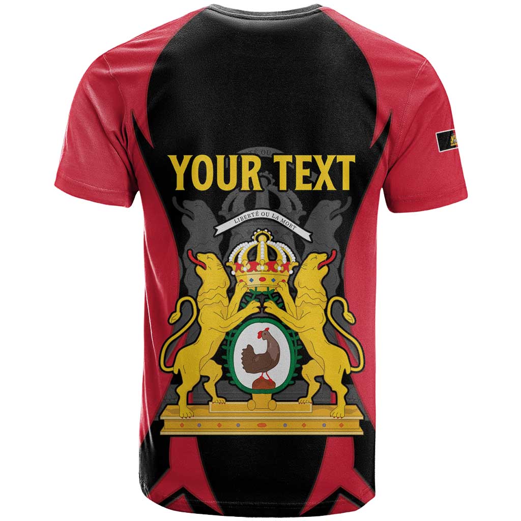 Personalised First Empire Of Haiti T shirt Coat Of Arms Sporty Style LT15