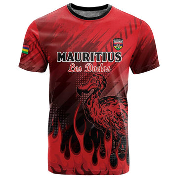 Personalised Mauritius Football T shirt Go Les Dodos Go LT15
