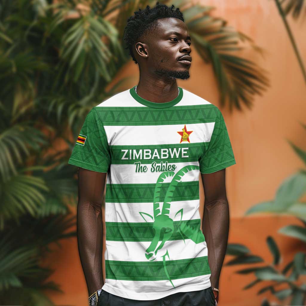 Nyika yeZimbabwe Rugby Custom T shirt Come On Sables LT15