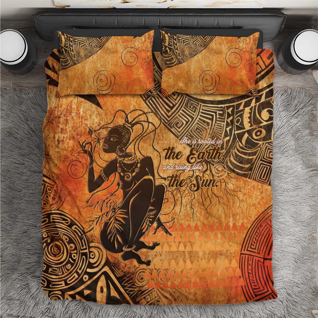 African Women Bedding Set With Tribal Pattern LT15