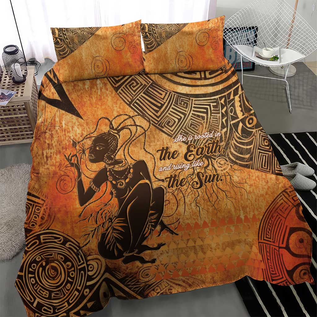 African Women Bedding Set With Tribal Pattern LT15