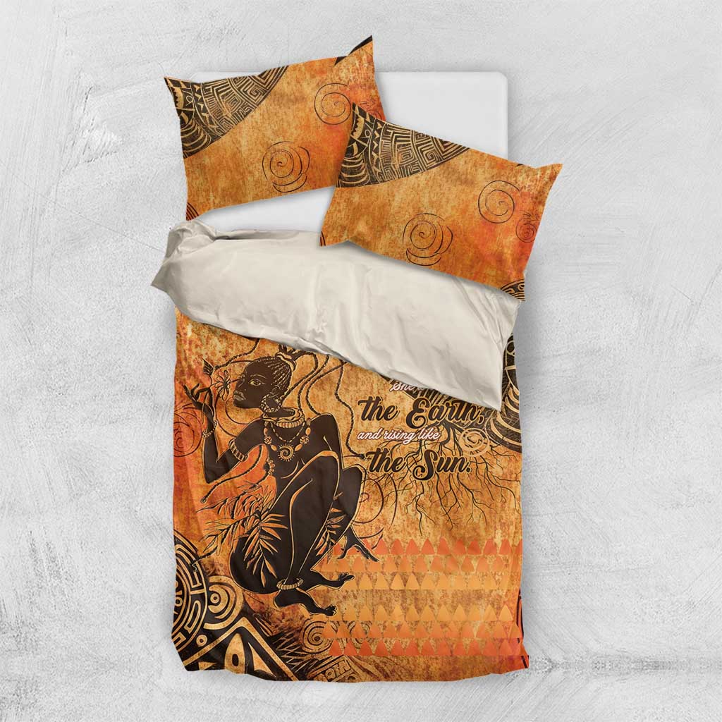 African Women Bedding Set With Tribal Pattern LT15