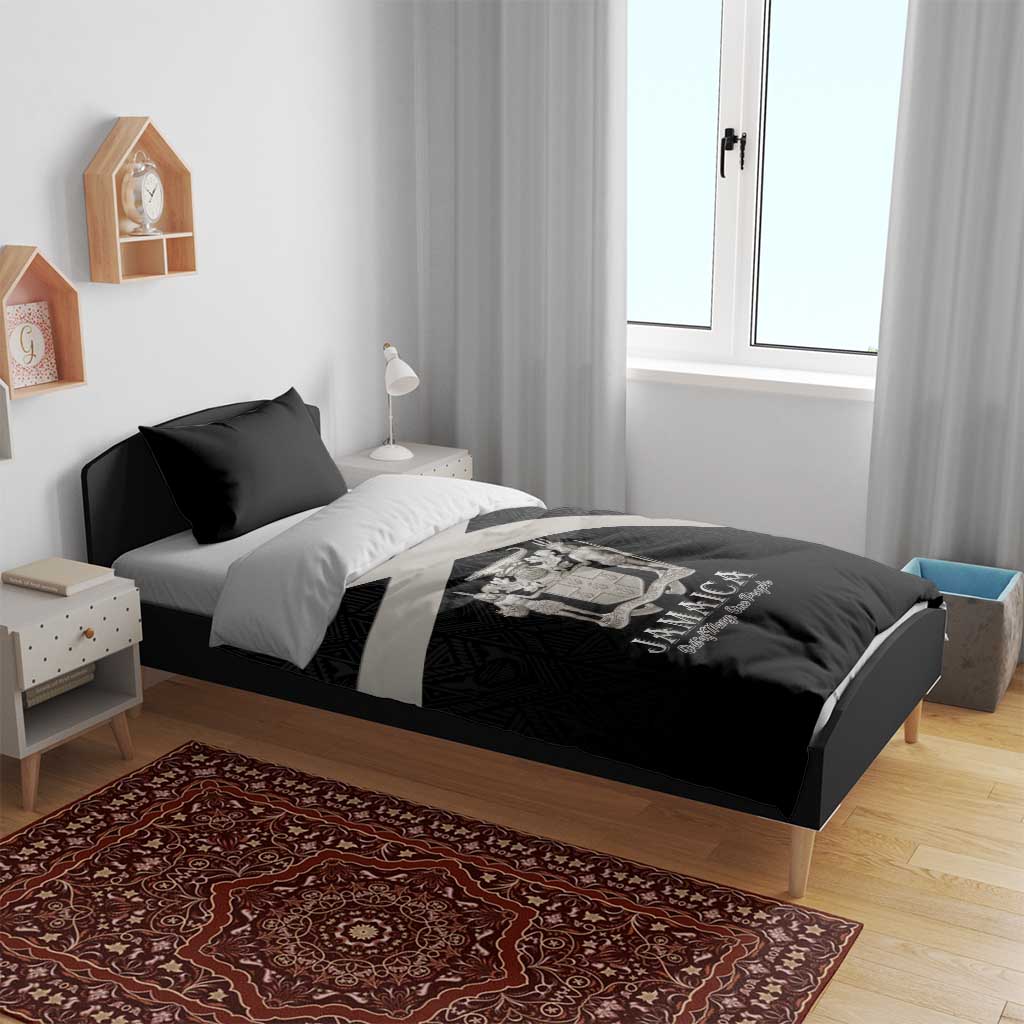 Jamaica Bedding Set Out of Many One People Silver Color LT15