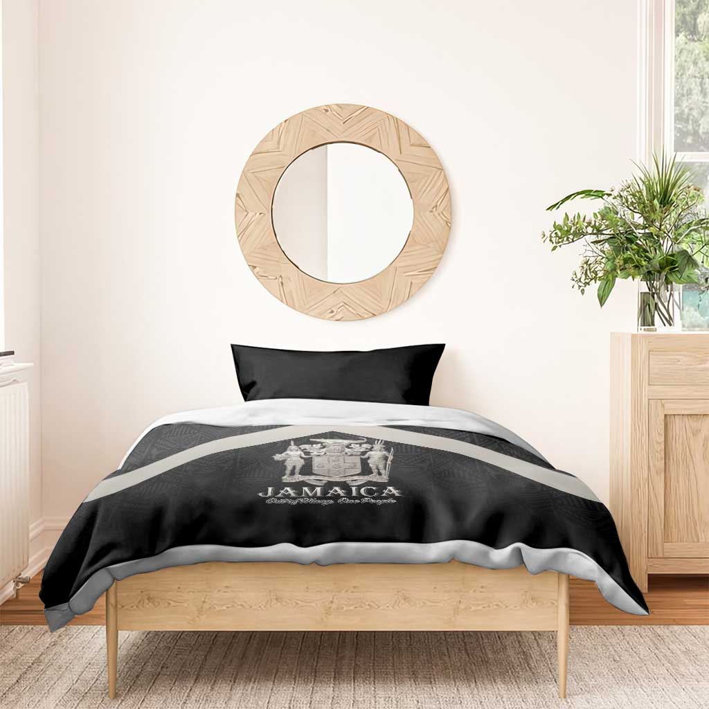 Jamaica Bedding Set Out of Many One People Silver Color LT15