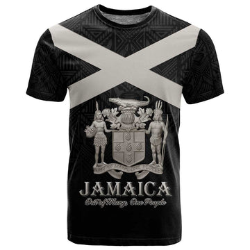 Personalized Jamaica T shirt Out of Many One People Silver Color LT15