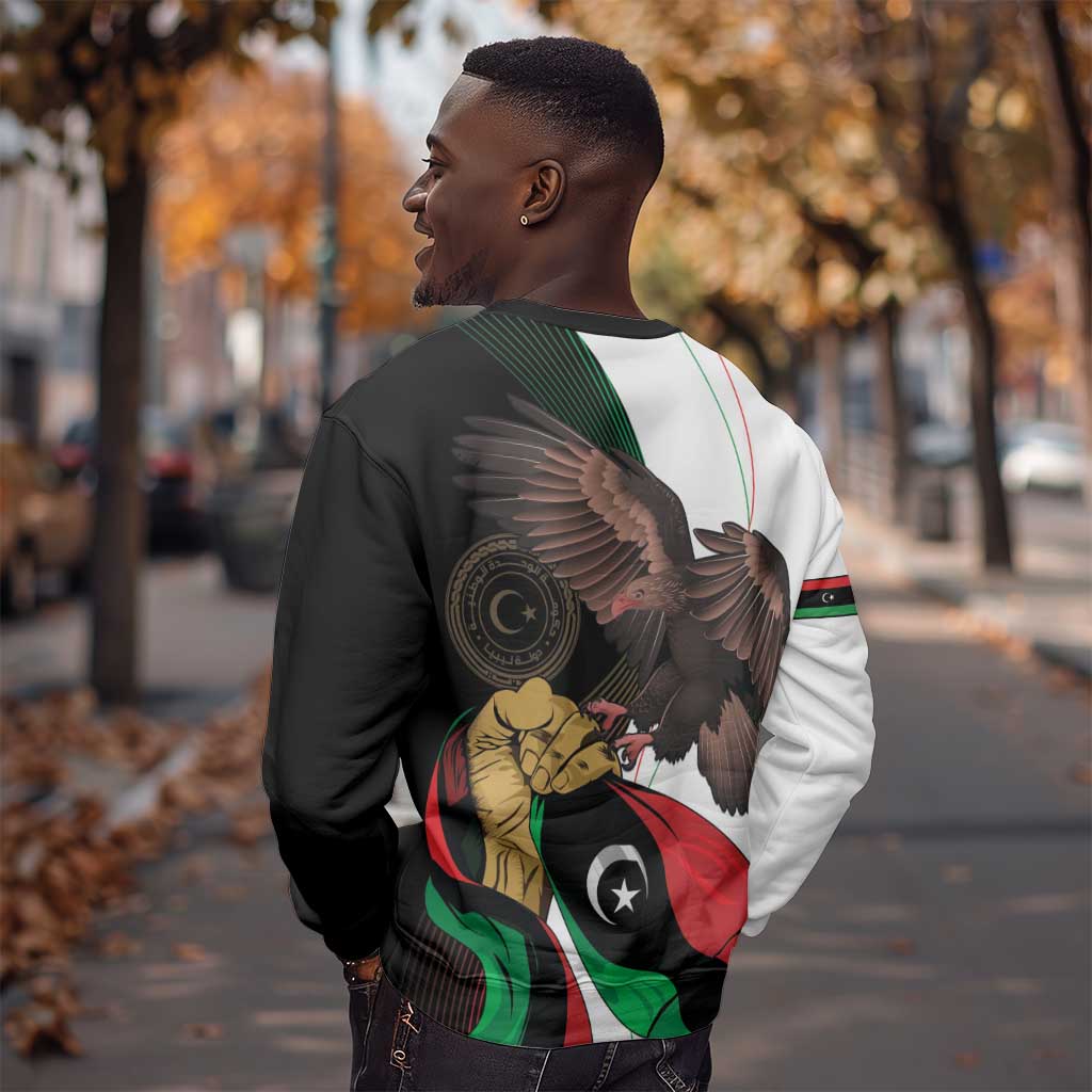 Afro Libya Sweatshirt Arabian Eagle - Independence Day LT15
