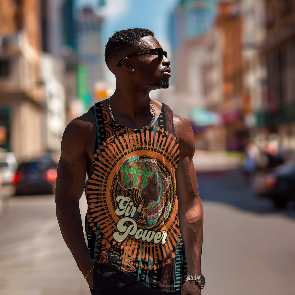Happy International Women's Day Men Tank Top Black Girl Power LT15