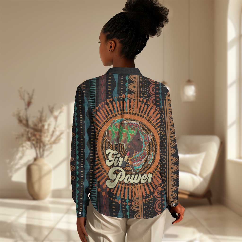 Happy International Women's Day Women Casual Shirt Black Girl Power LT15