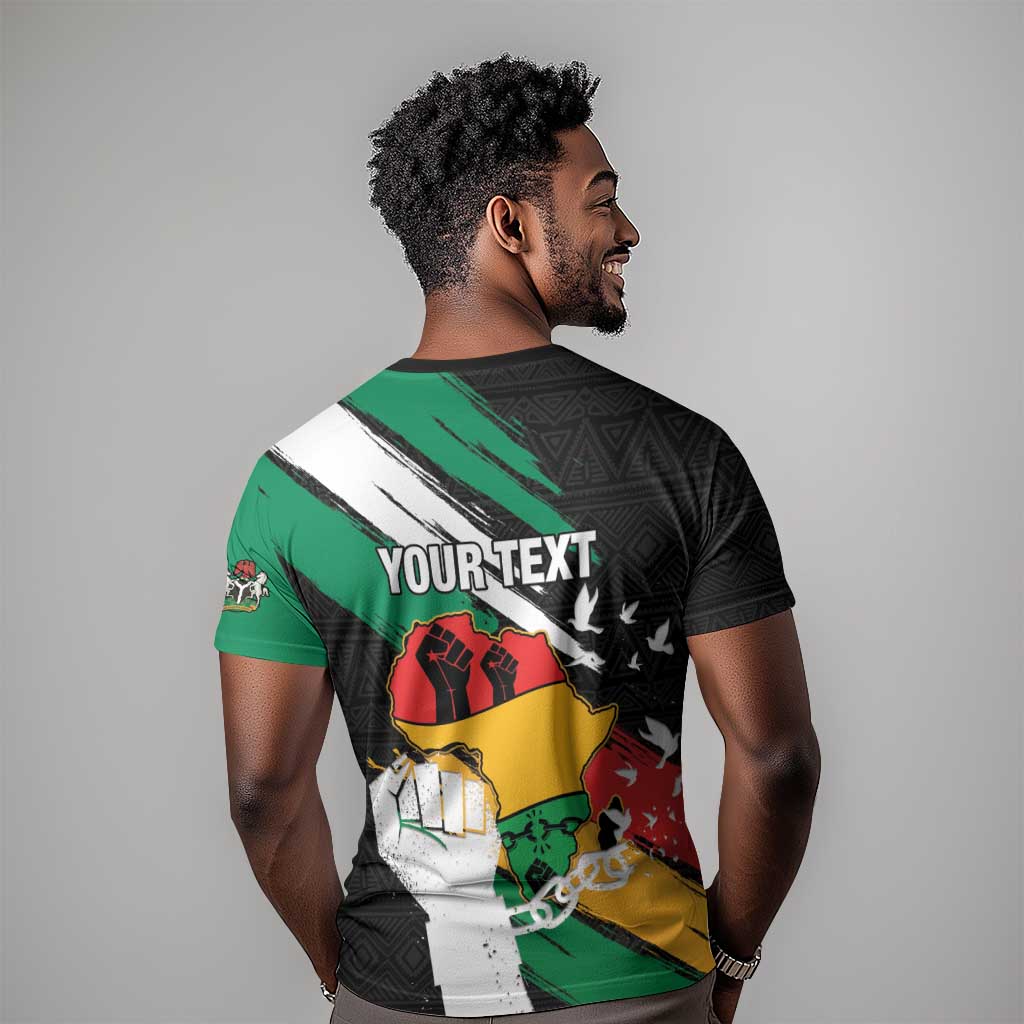 Personalised Afro Nigeria Juneteenth T shirt Freedom Day LT15
